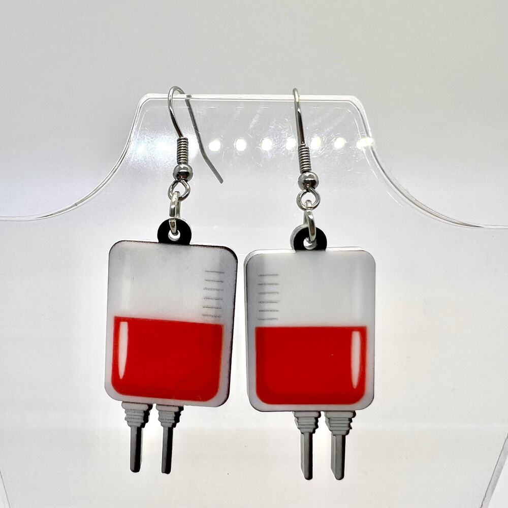 Nurse Earrings - Doctor Earrings - Nurse Accessories - Donor Accessories